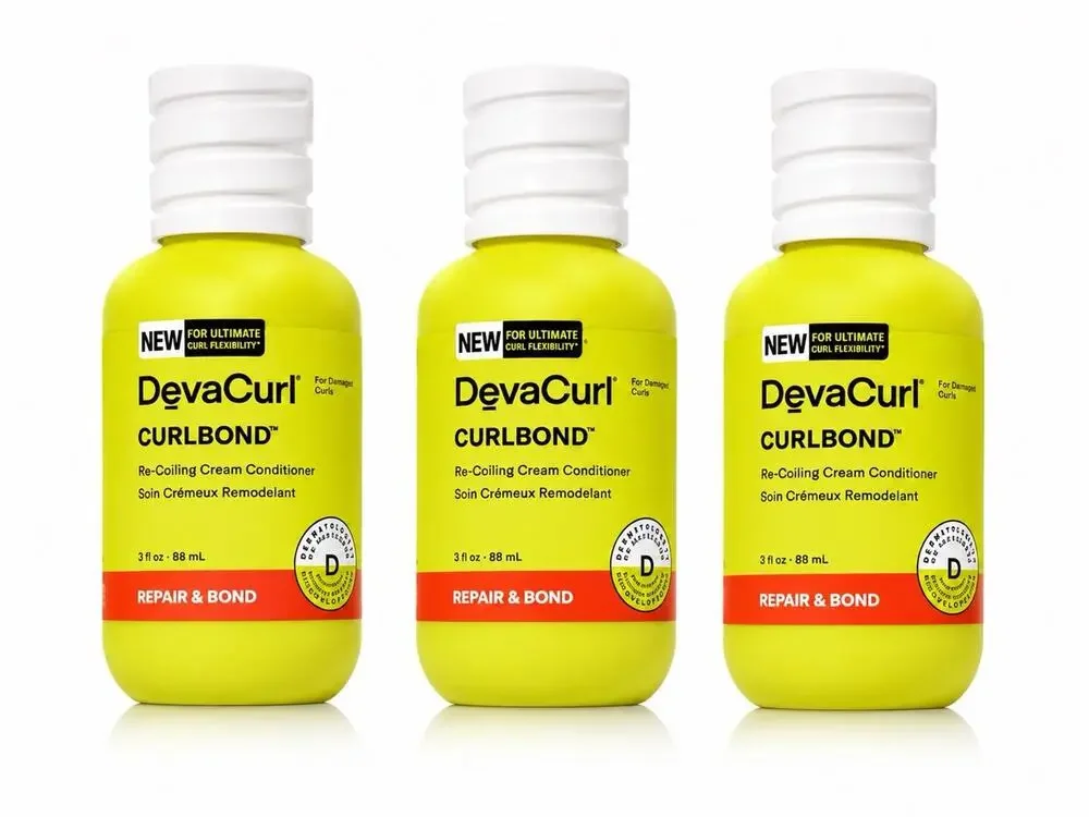 DevaCurl CurlBond Re-Coiling Cream Conditioner 3 oz 88 mL Repair & Bond x3